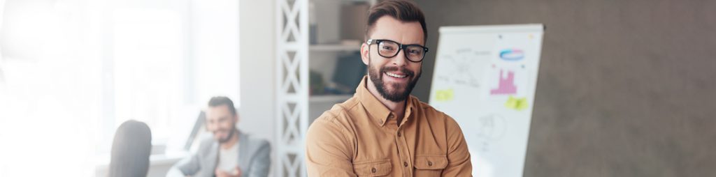 man registering a business in Australia