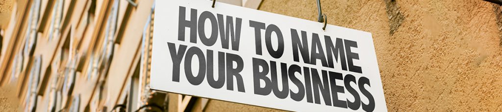 sign about choosing the right business name